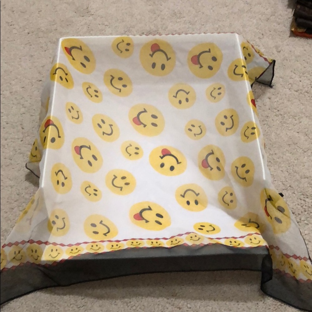 Smiley face square scarf